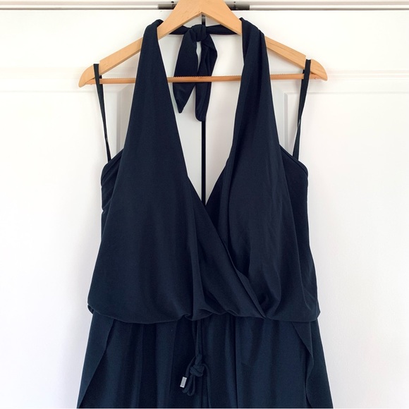 $178 Magicsuit Bianca One Piece Suit Halter Romper Swimsuit Black Shorts Size 16 - Picture 3 of 8